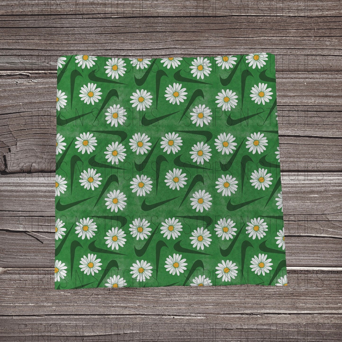 Nike Daisies- Green | Bow Making | Headwrap | Scrunchies