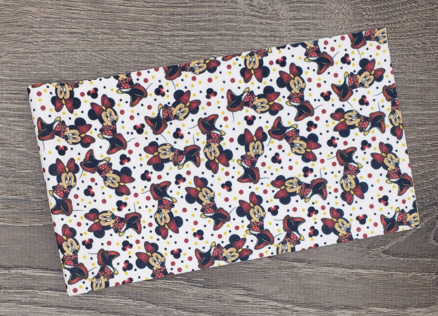 Girl Mouse with Polka Dots Fabric Strip- Bow Making- Headwrap- Scrunchies