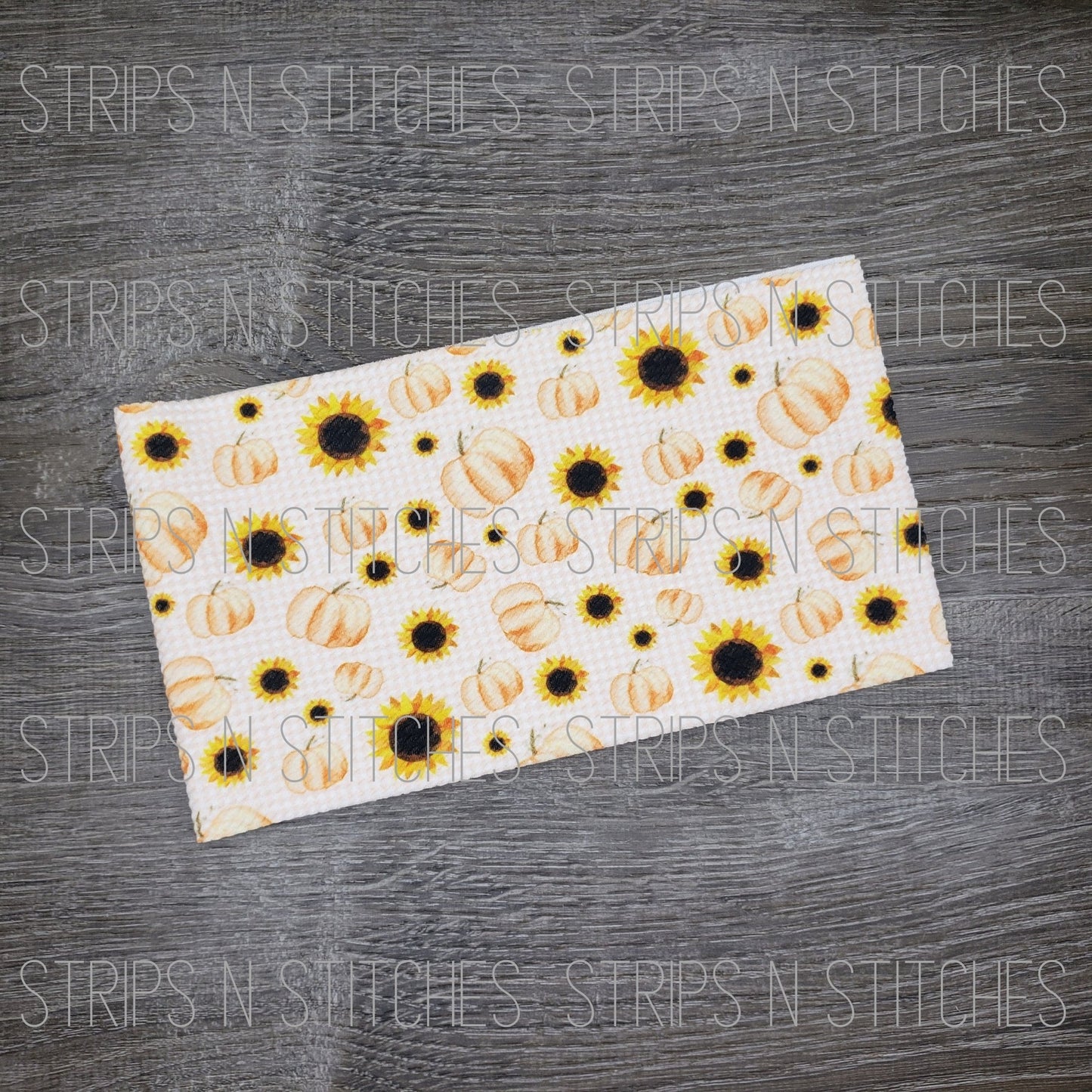 Pumpkins & Sunflowers - Fabric Strip- Bow Making- Headwrap- Scrunchies