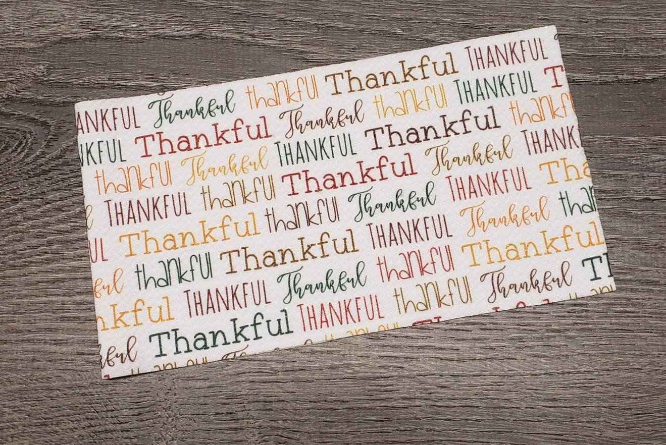 Thankful Fabric Strip- *Exclusive Print* - Bow Making- Headwrap- Scrunchies