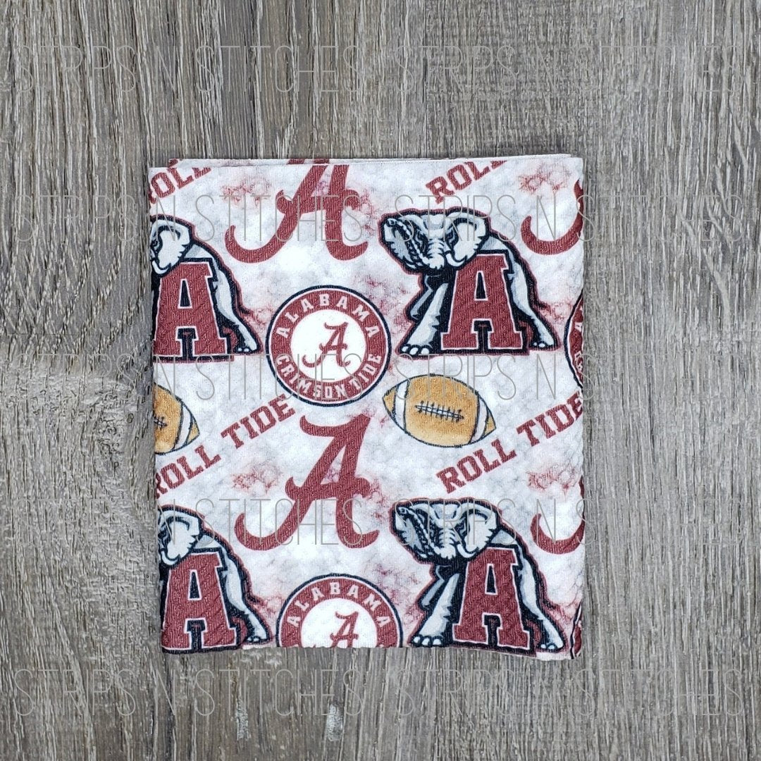 Alabama- Fabric Strip- Bow Making- Headwrap- Scrunchies