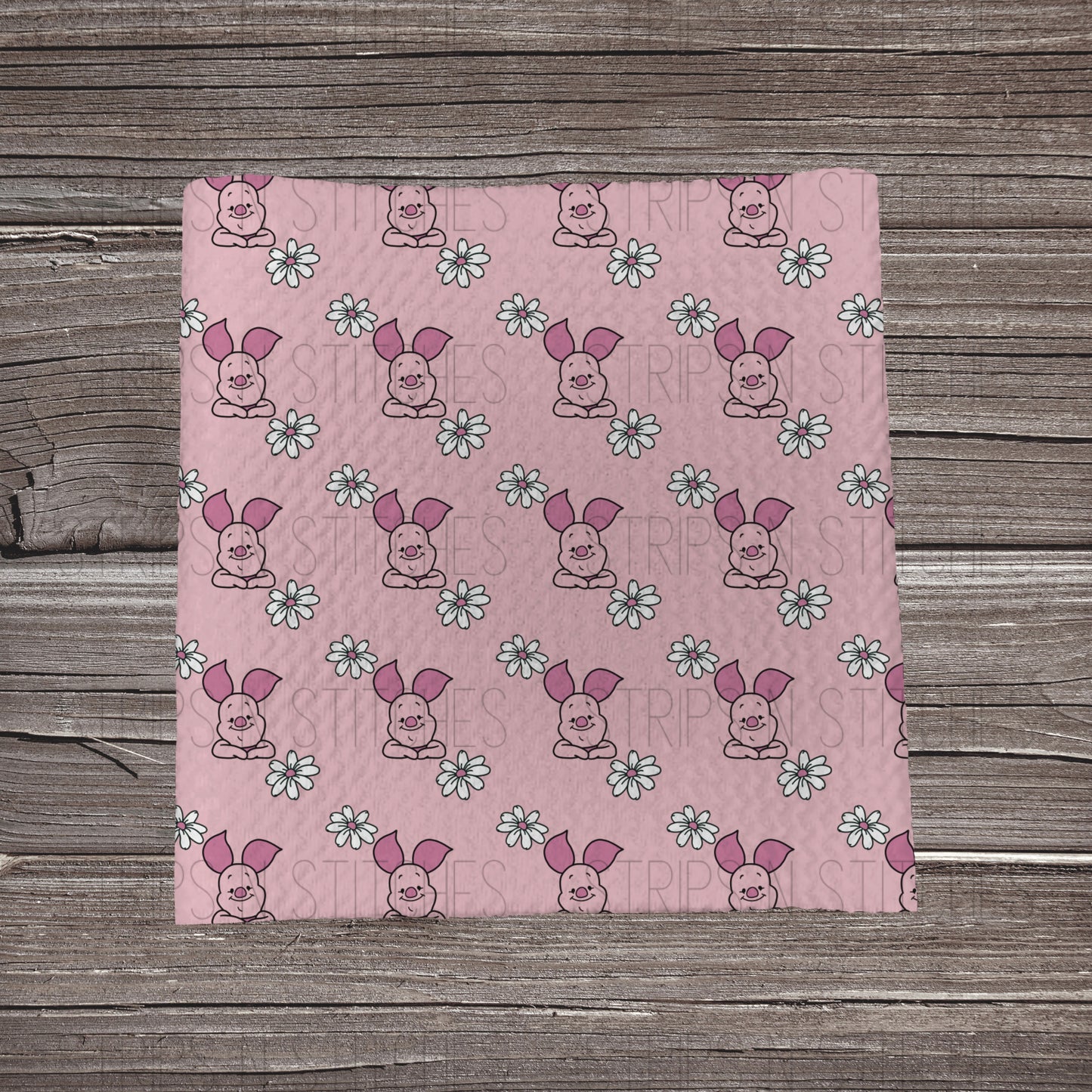 Scatter Piglet with Flowers | Fabric Strips | Bow Making | Headwrap