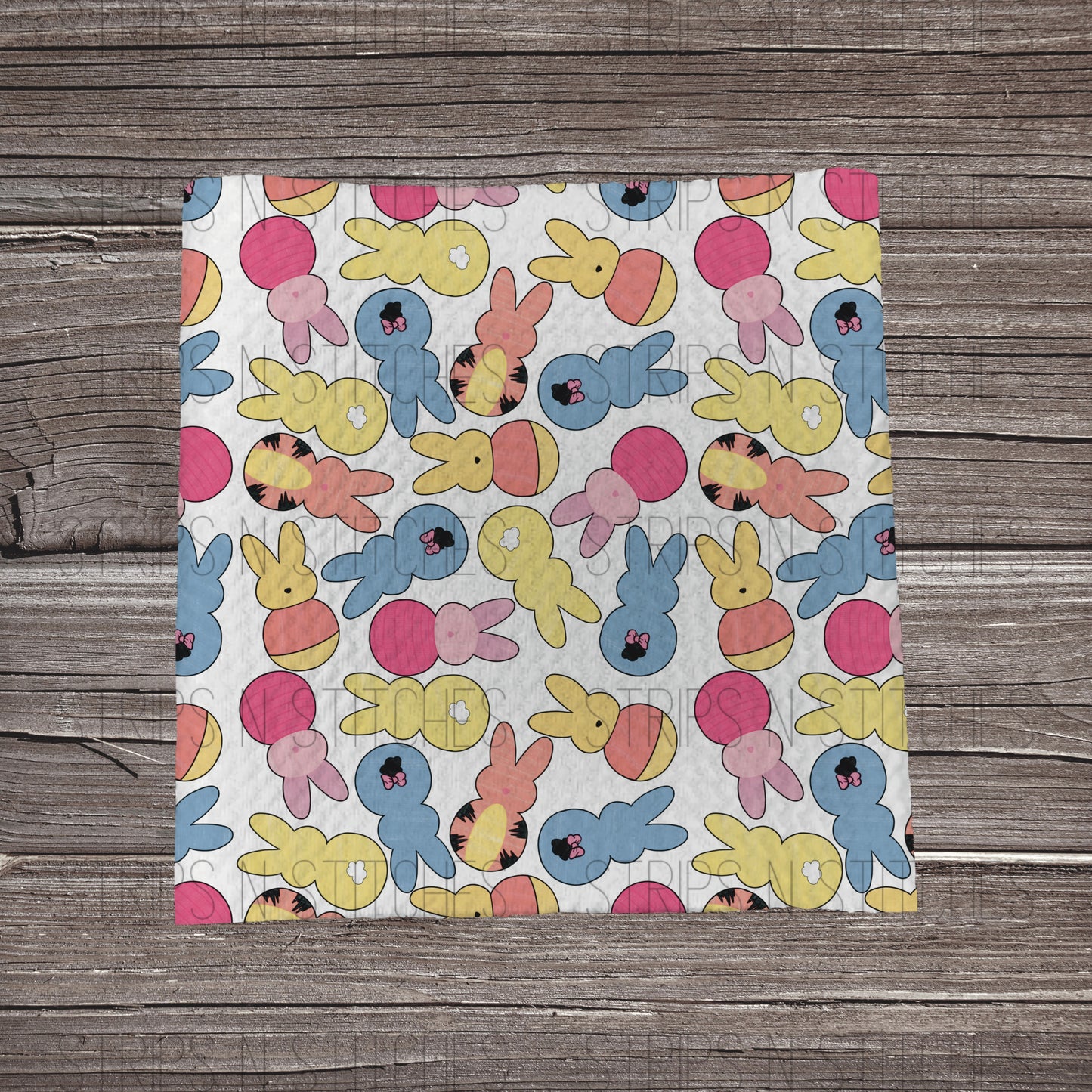 Pooh Peeps | Fabric Strip- Bow Making- Headwrap- Scrunchies
