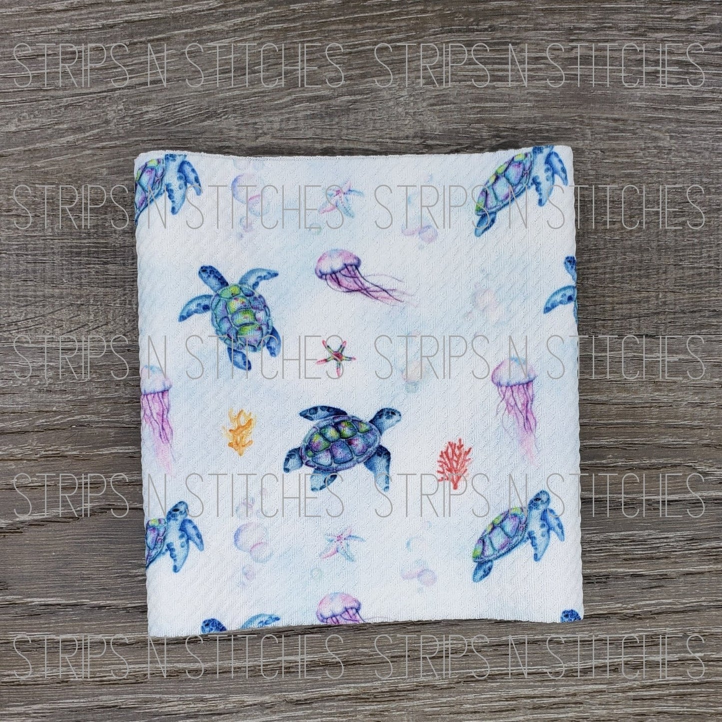 Colorful Sea Life | Fabric Strip- Bow Making- Headwrap- Scrunchies