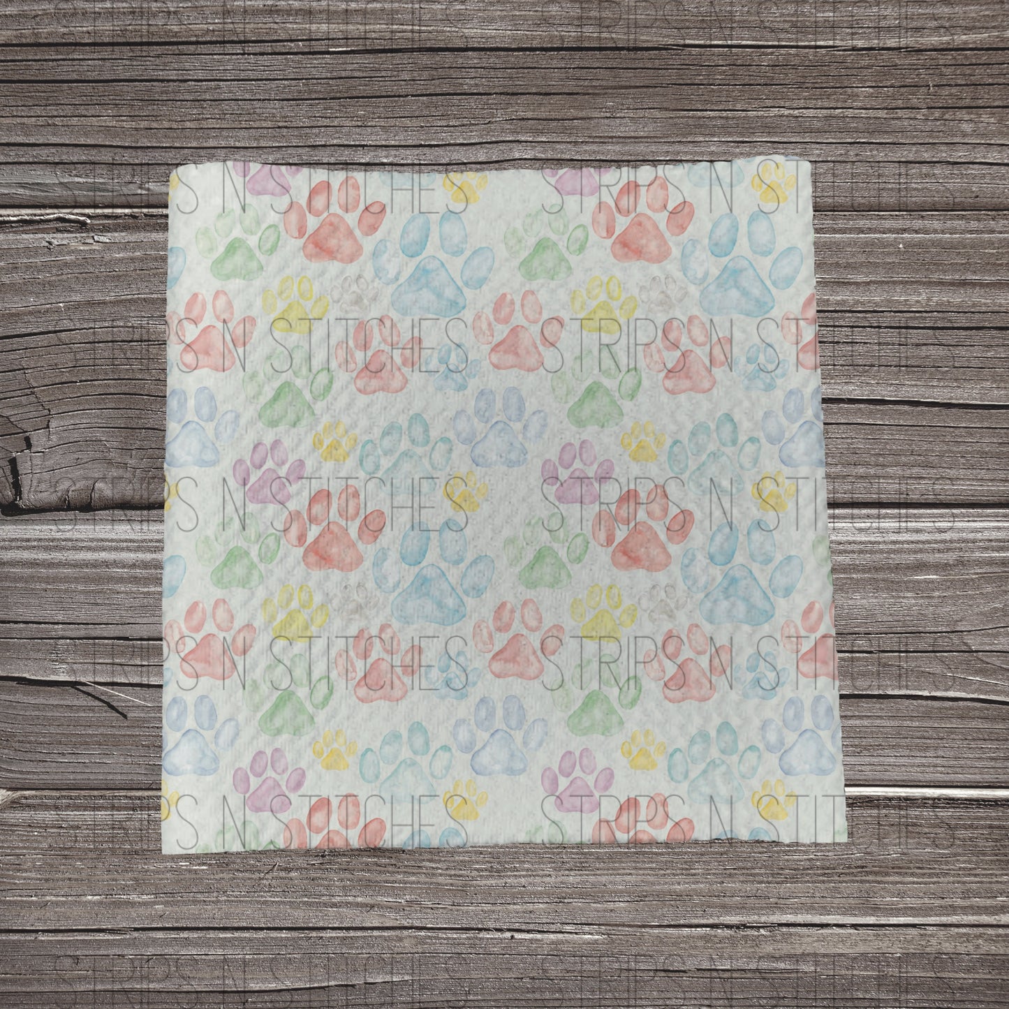 Pastel Paw Prints | Bow Making | Headwrap | Scrunchies