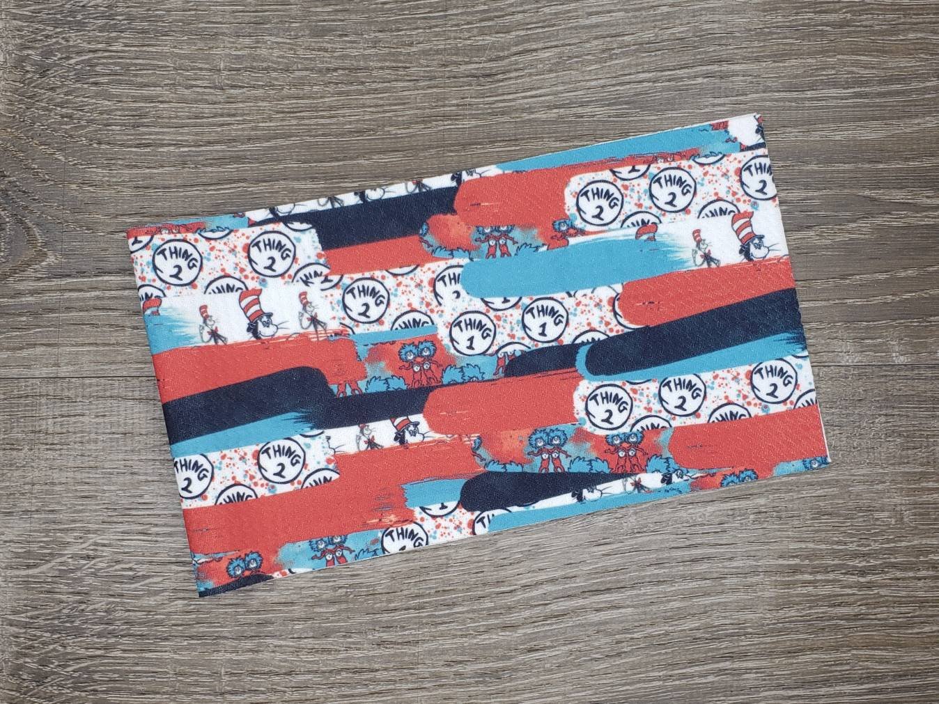 Cat Things Brushstrokes Fabric Strip- Bow Making- Headwrap- Scrunchies