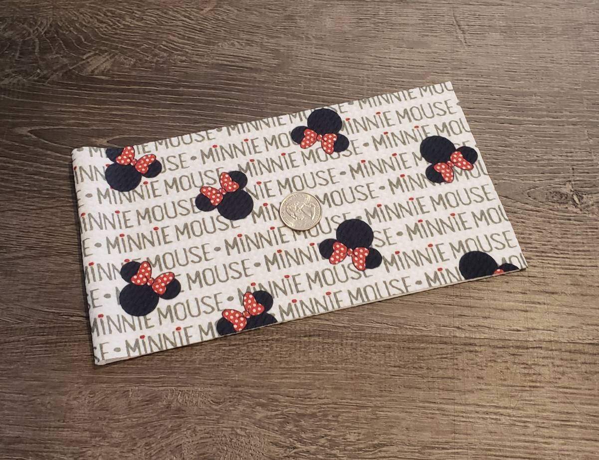 Girl Mouse 5”x18” Bullet Fabric Strip- Bow Making-