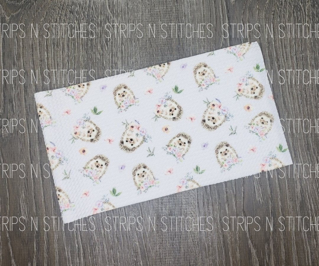 Hedgehog Fabric Strip- Bow Making- Headwrap- Scrunchies