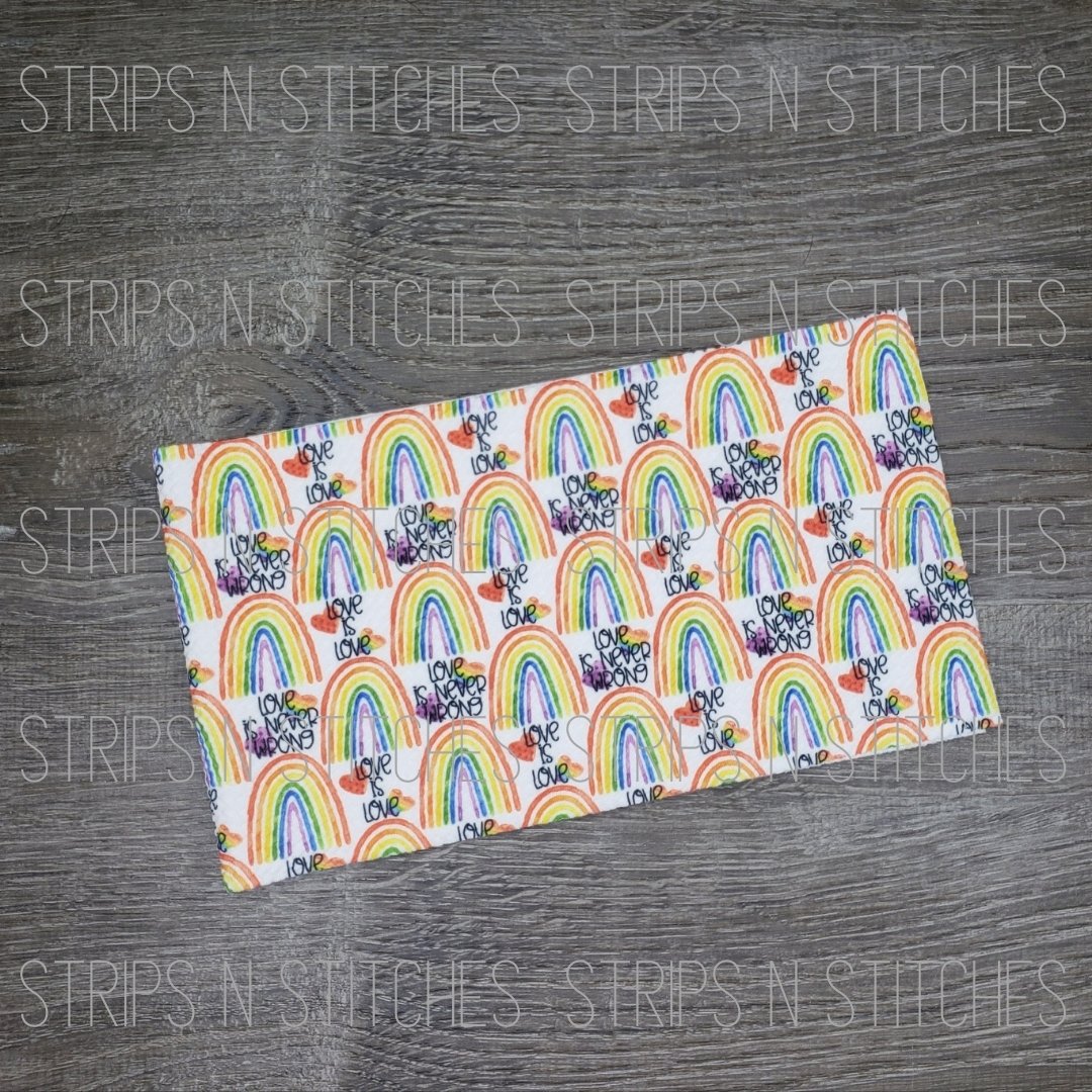 Love is Never Wrong- Fabric Strip- Bow Making- Headwrap- Scrunchies
