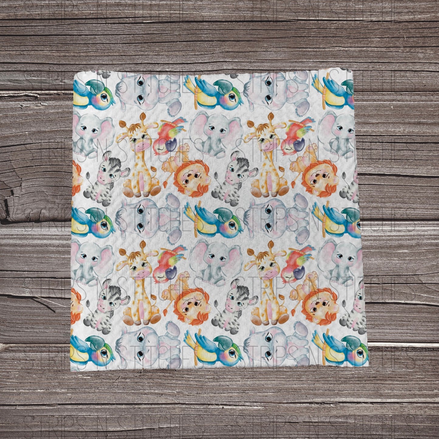 African Safari White | Fabric Strip- Bow Making- Headwrap- Scrunchies