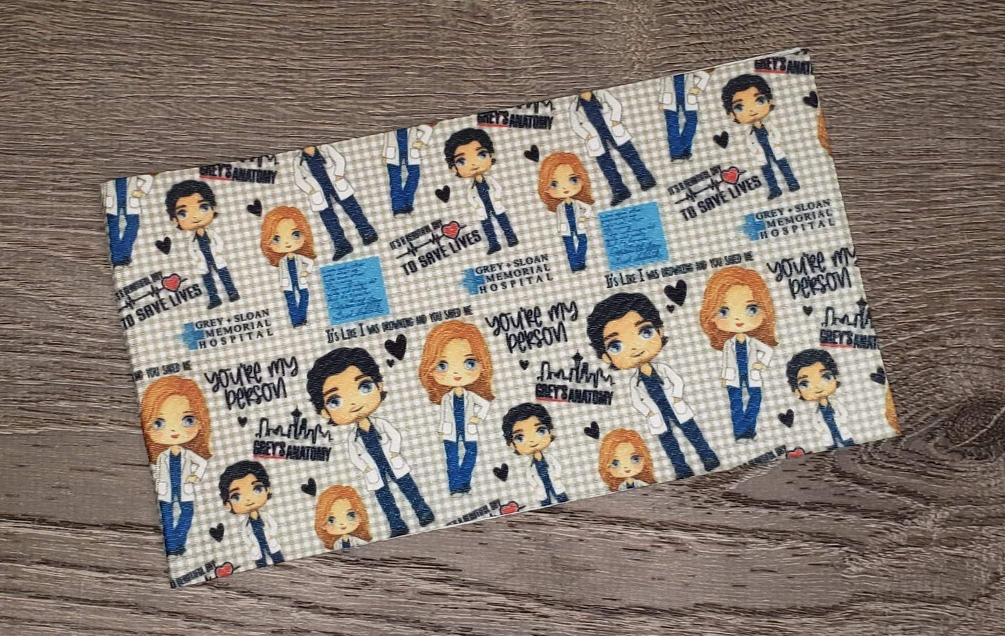 Blue Grey’s Anatomy Fabric Strip- Bow Making- Headwrap- Scrunchies