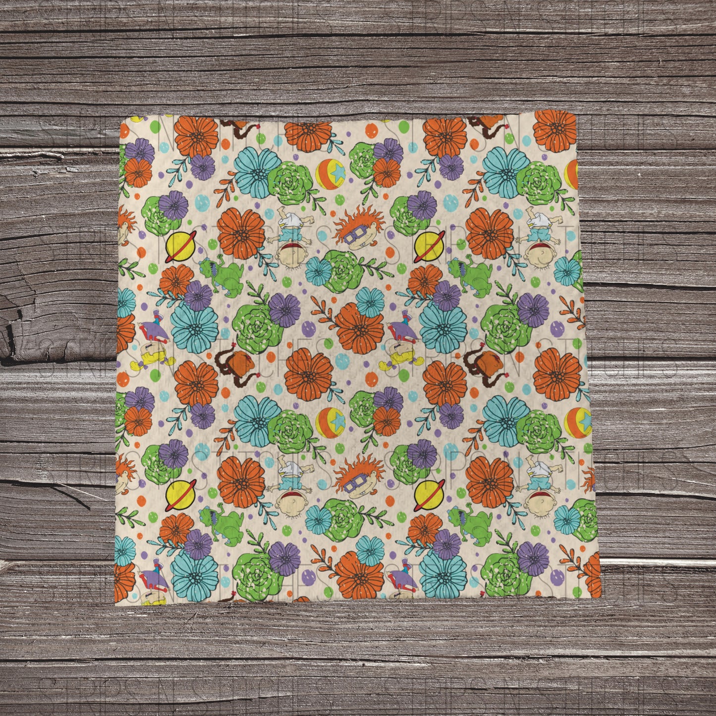 Almost Hidden Rugrats | Fabric Strip- Bow Making- Headwrap- Scrunchies