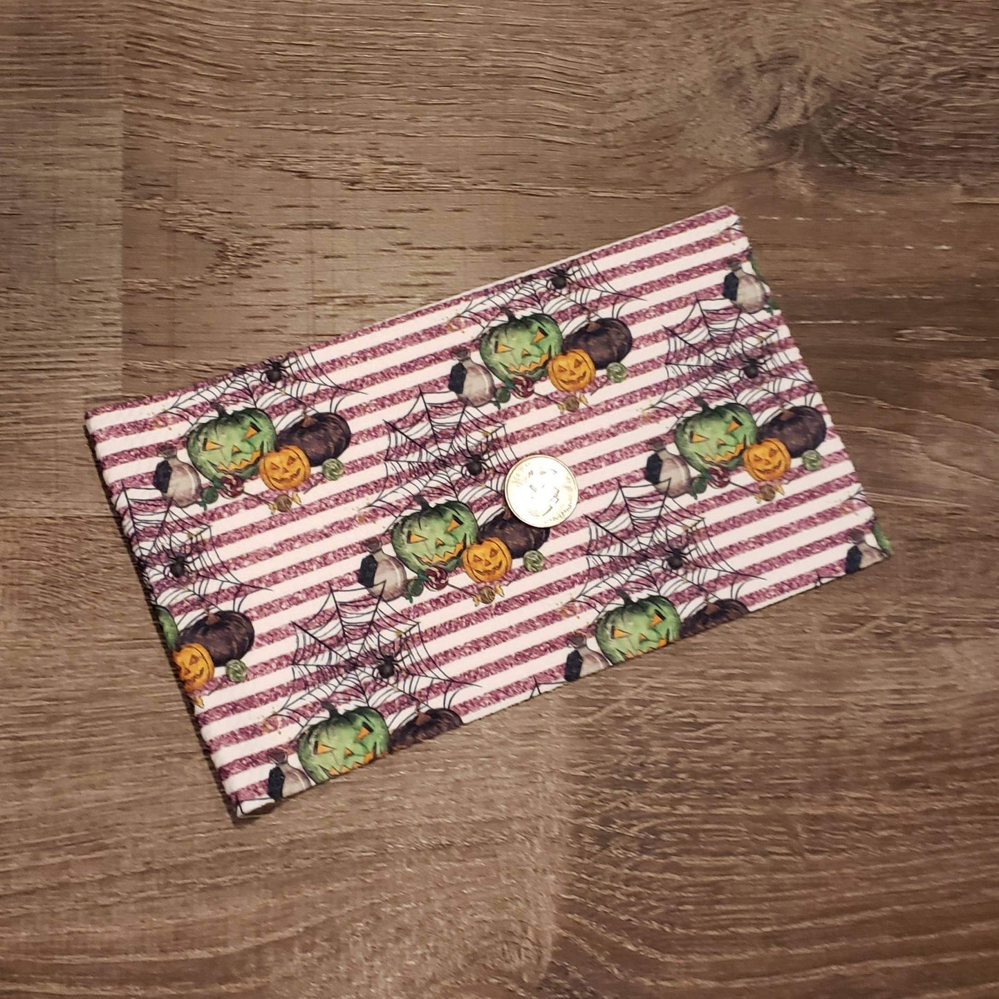 Purple Halloween glitter stripes Fabric Strip- Bow Making- Headwrap- Scrunchies