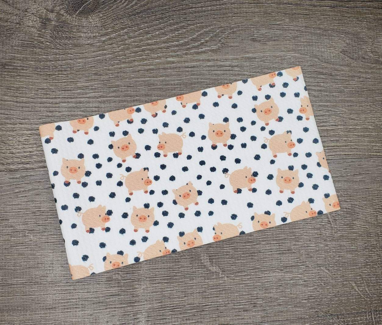 Pigs & Spots Fabric Strip- Bow Making- Headwrap- Scrunchies