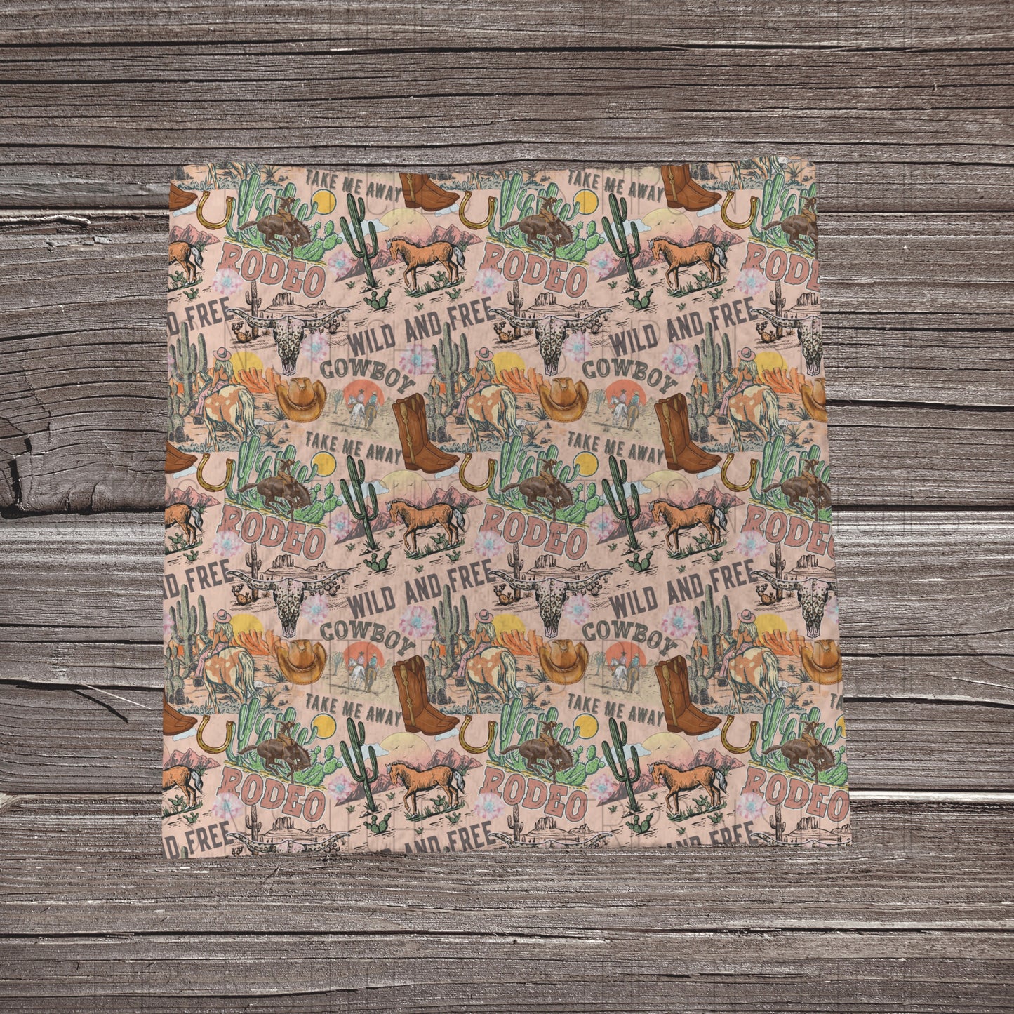 Cowboy Take me Away | Fabric Strip- Bow Making- Headwrap- Scrun