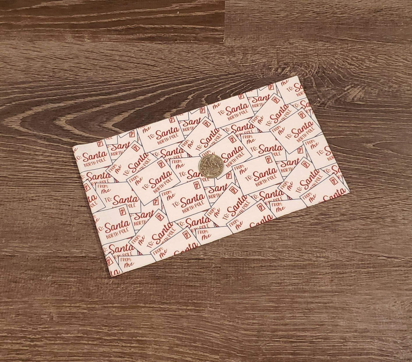 Letters to Santa Fabric Strip- Bow Making- Headwrap- Scrunchies