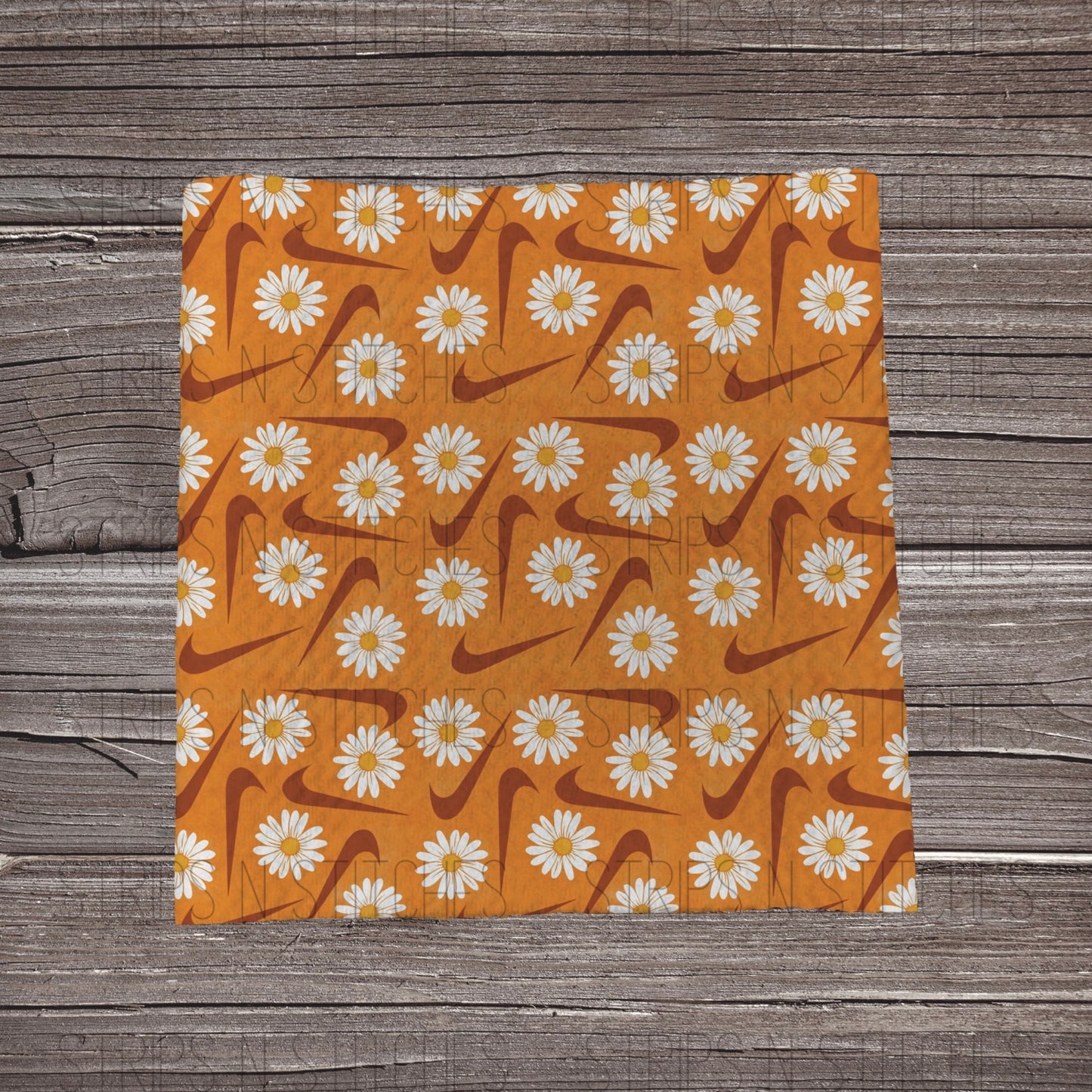 Nike Daisies- Orange | Bow Making | Headwrap | Scrunchies