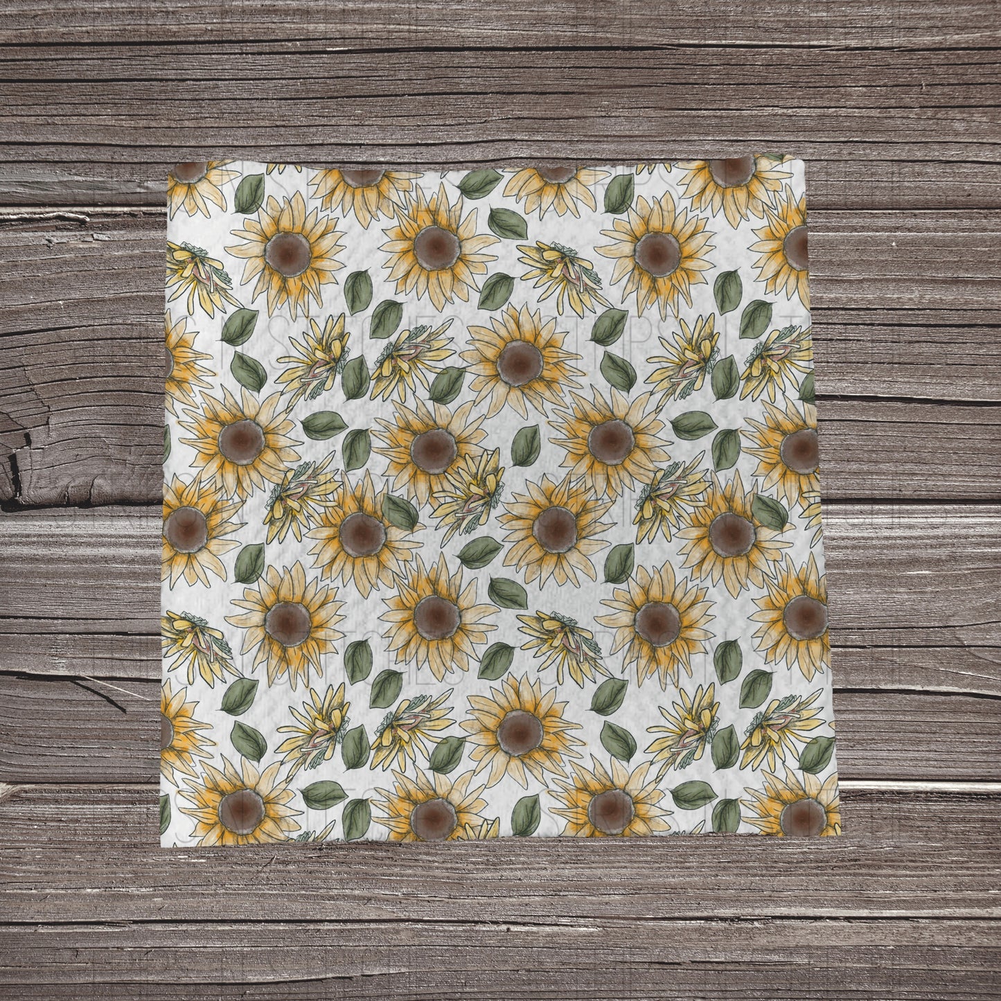 Sketchy Sunflowers | Fabric Strip- Bow Making | Headwraps
