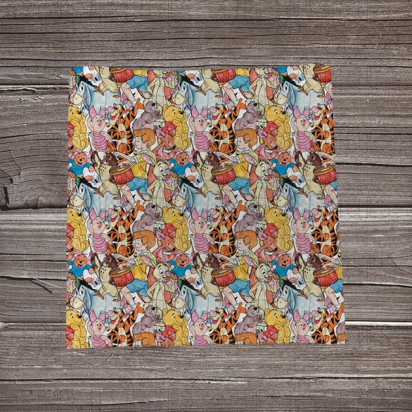Pooh Mashup | Fabric Strip- Bow Making| Headwrap | S