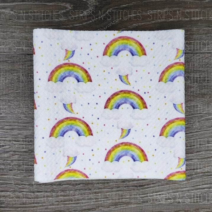 Rainbow Clouds | Bow Making- Headwrap- Scrunchies