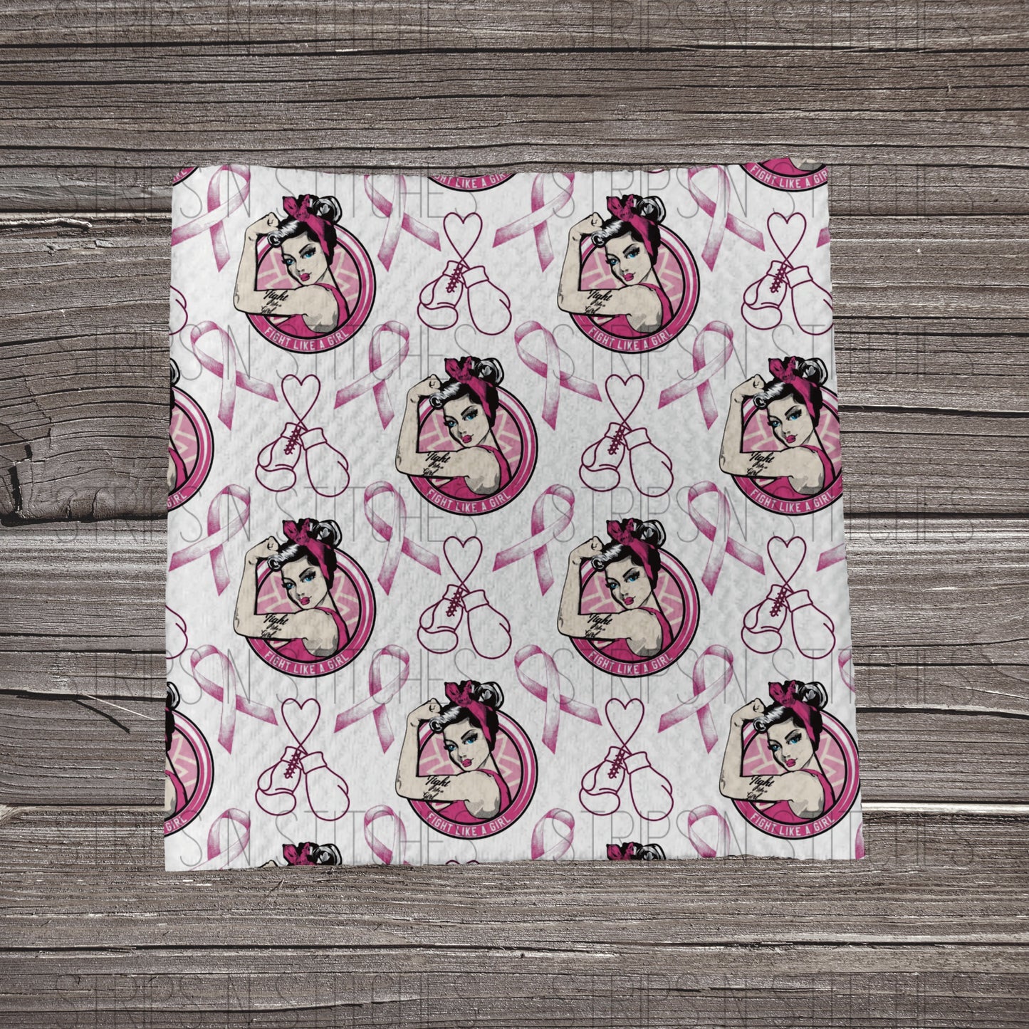 Fight Like A Girl | Bullet Fabric Strip | Bow Making | Scrunchie |