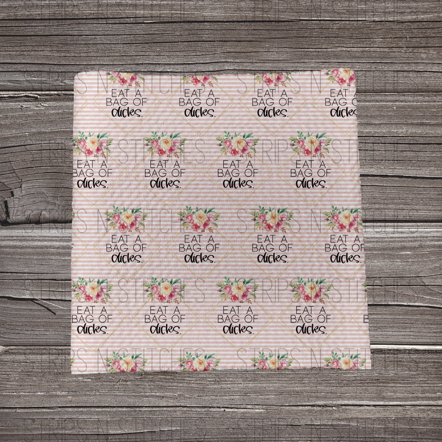 Eat a Bag of Dicks | Bullet Fabric Strip | Bow Making | Scrunchie |