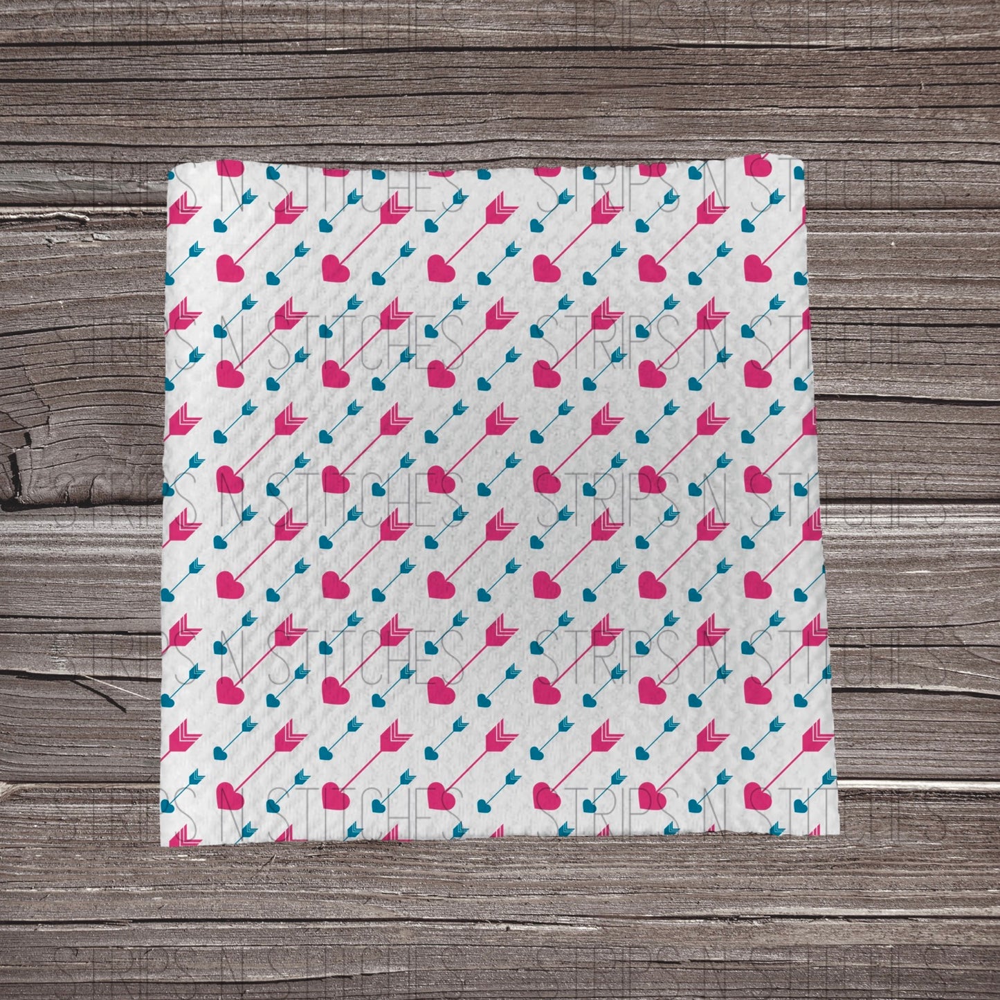 Hearts & Arrows | Fabric Strip- Bow Making- Headwrap- Scrunchies