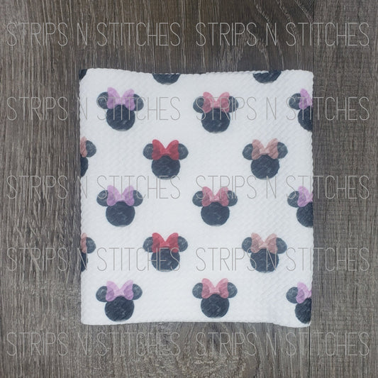 Girl MM Heads with Bows- Fabric Strip- Bow Making- Headwrap- Scrunchies