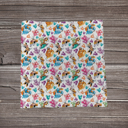 Castle Balloon Party | Fabric Strip- Bow Making- Headwrap- Scrunchies