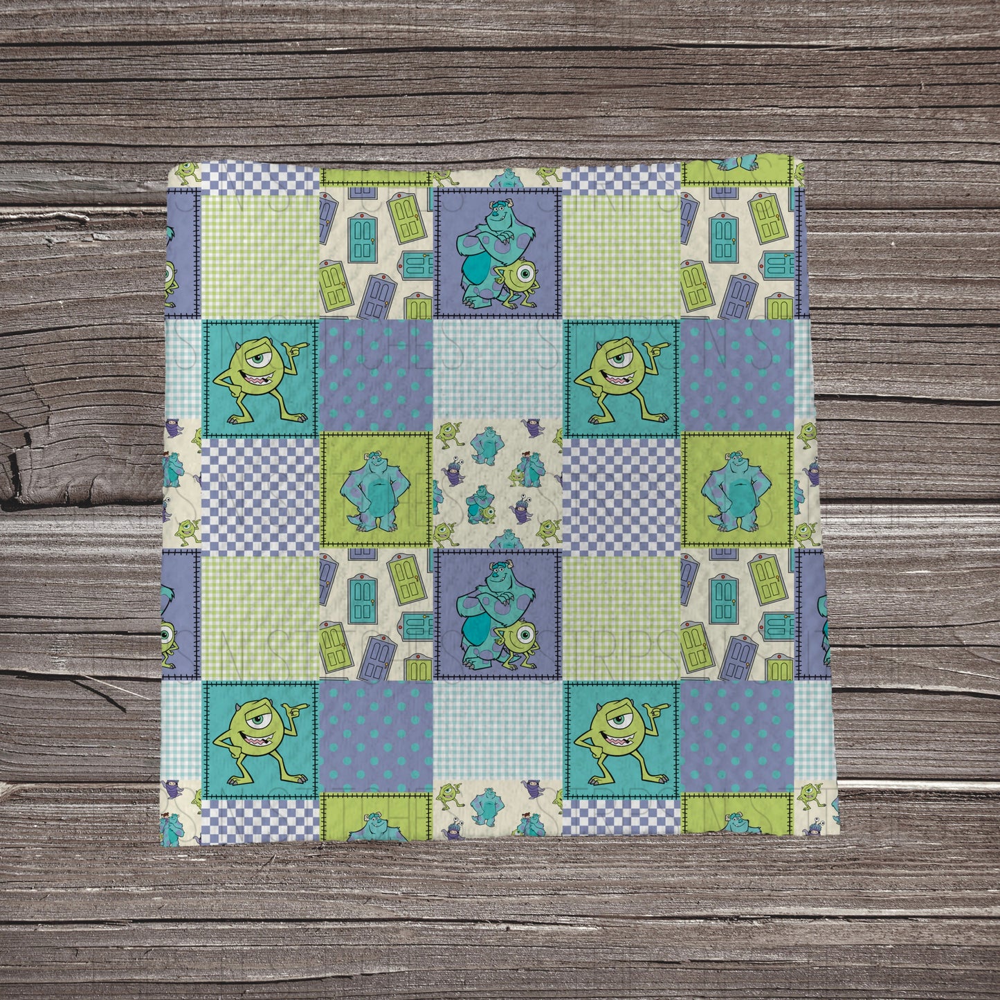 Creatures Patchwork | Fabric Strip- Bow Making- Headwraps- Scrunchies