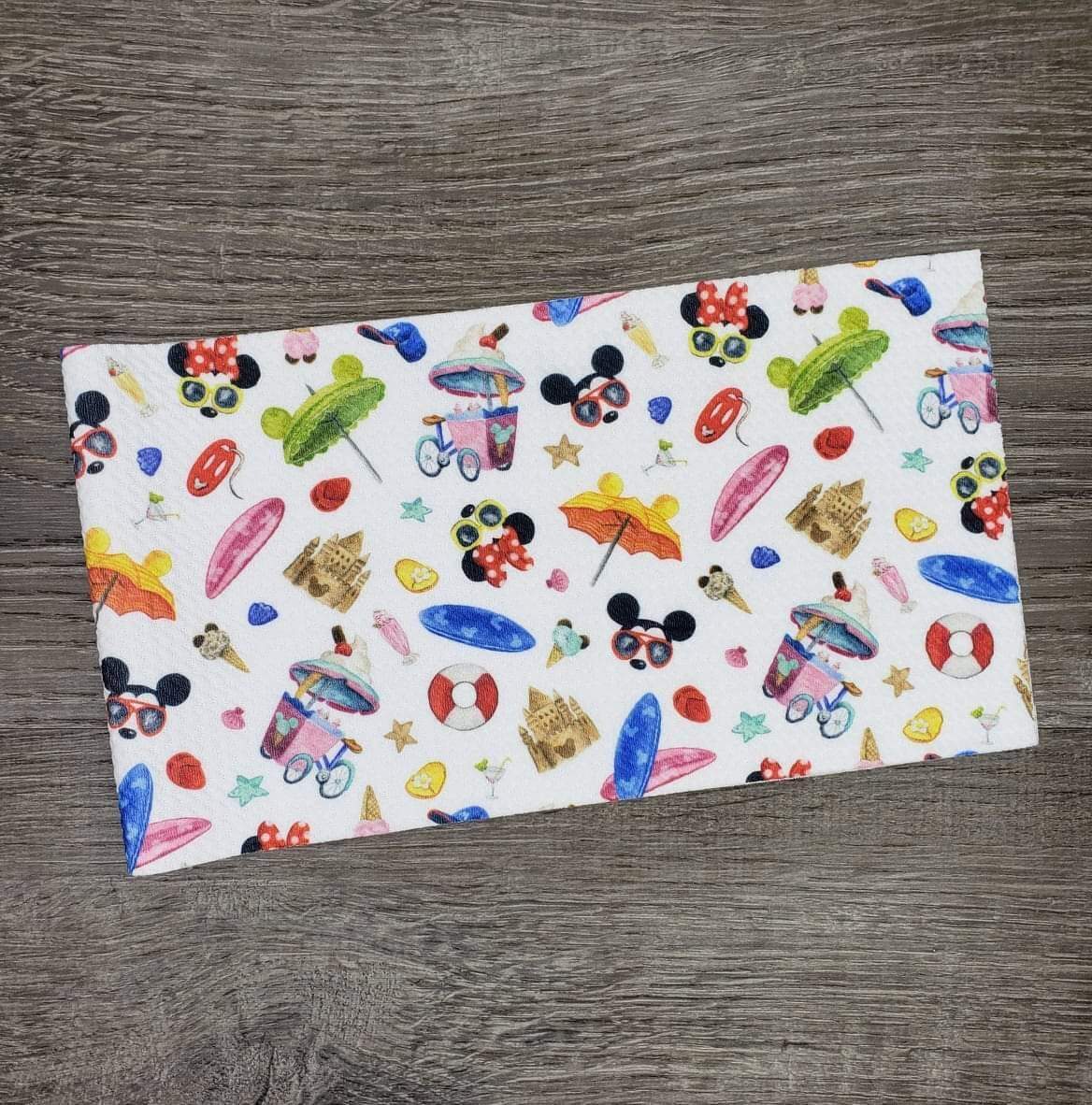 Beach MM Fabric Strip- Bow Making- Headwrap- Scrunchies