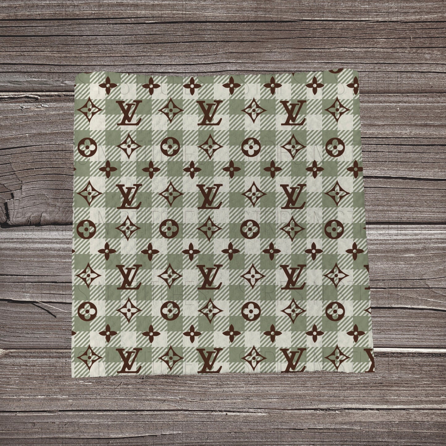 Mint Plaid Boo-G | Fabric Strip- Bow Making- Headwraps- Scrunchies