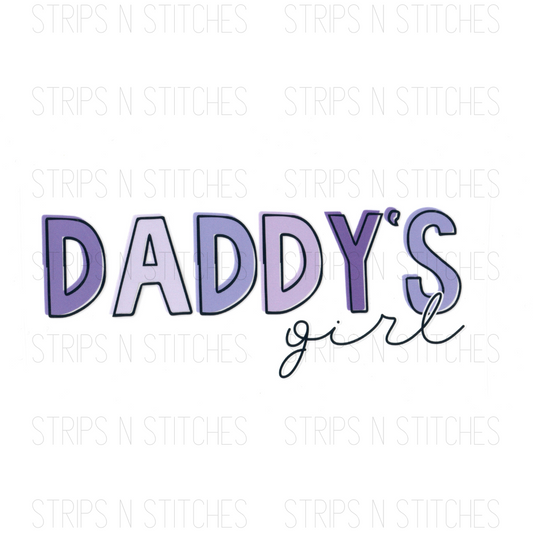 Daddy's Girl- Purple DTF Transfer