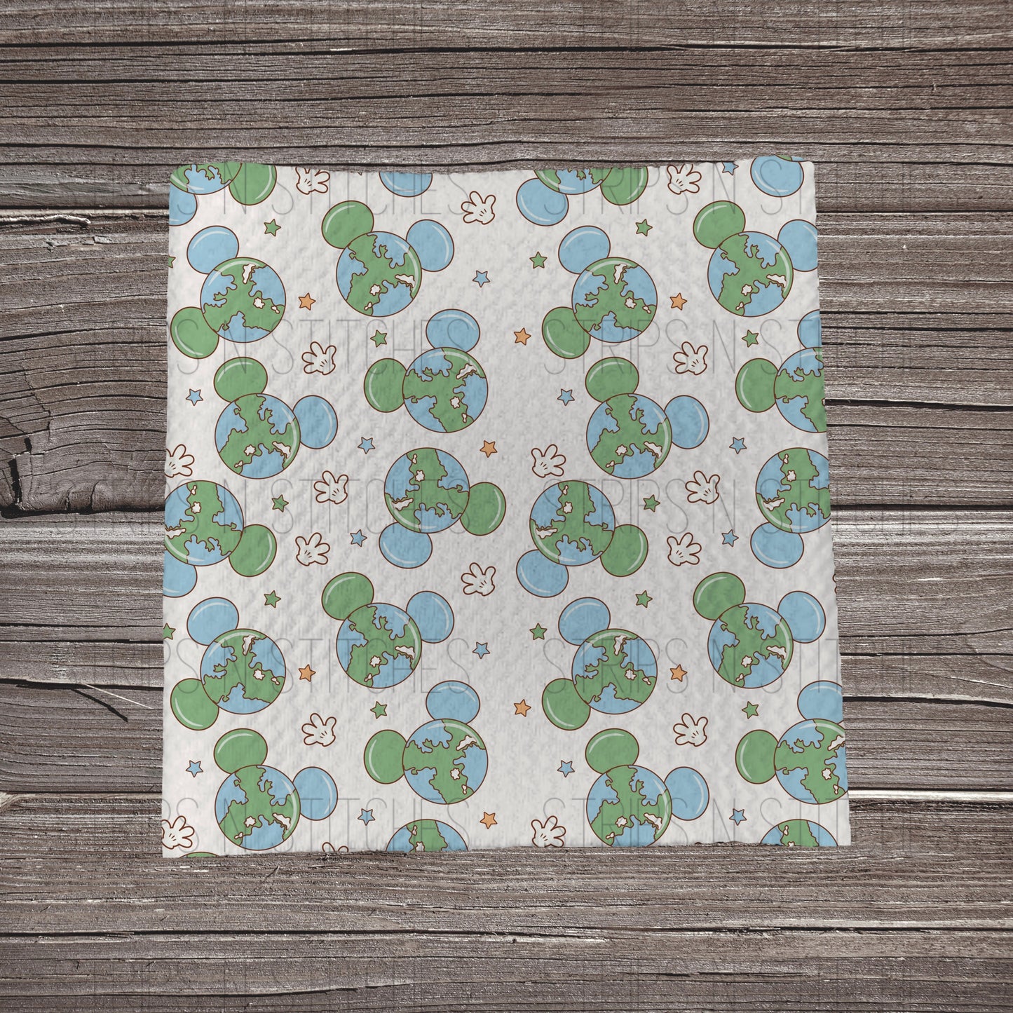 World Globe MM | Bullet Fabric Strip | Bow Making | Scrunchie |