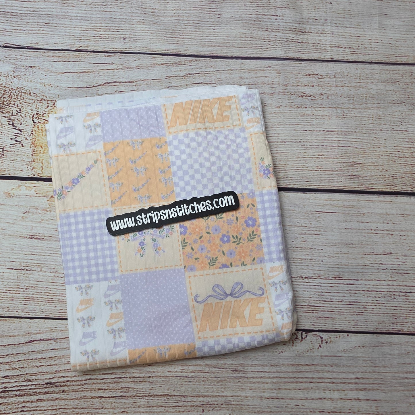 Curved Check Patchwork - Half Yard- Wide Rib