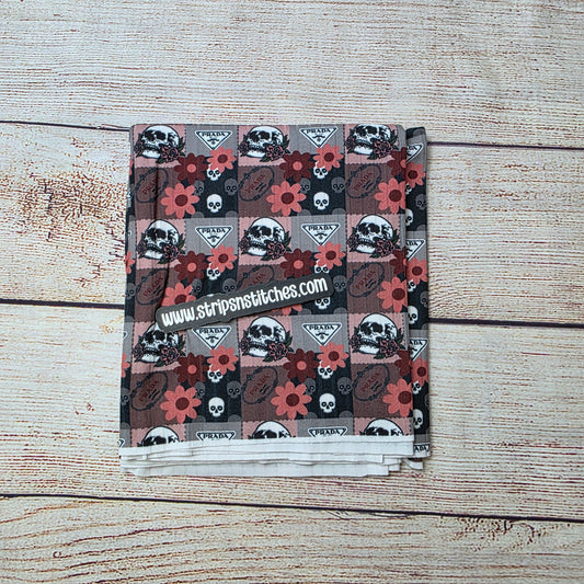 Designer Skulls - Half Yard- Wide Rib