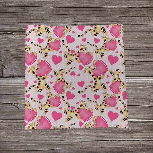Tiger Love | Bullet Fabric Strip | Bow Making | Scrunchie |