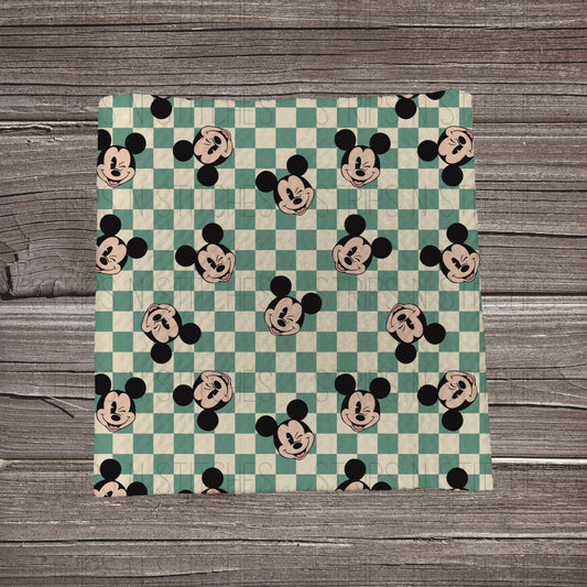 Green Checkered MM | Bullet Fabric Strip | Bow Making | Scrunchie |