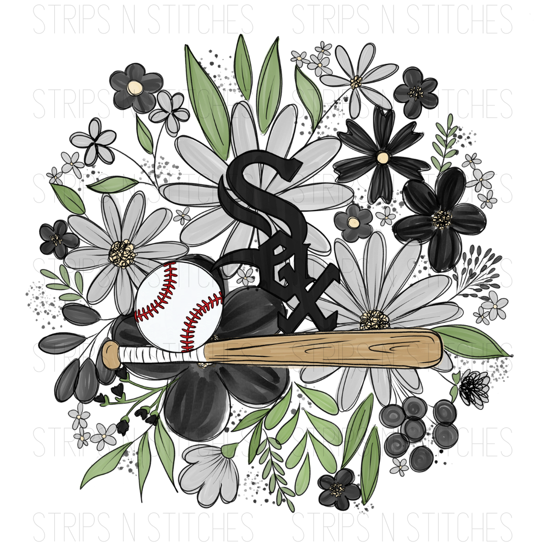 2024 MLB Floral INFANT (4 inches) | Sublimation Transfer | Create Your Own Shirt