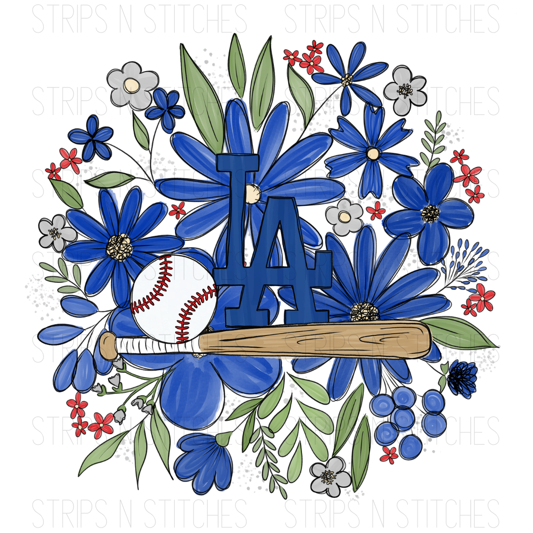 2024 MLB Floral YOUTH (7 inches) | Sublimation Transfer | Create Your Own Shirt