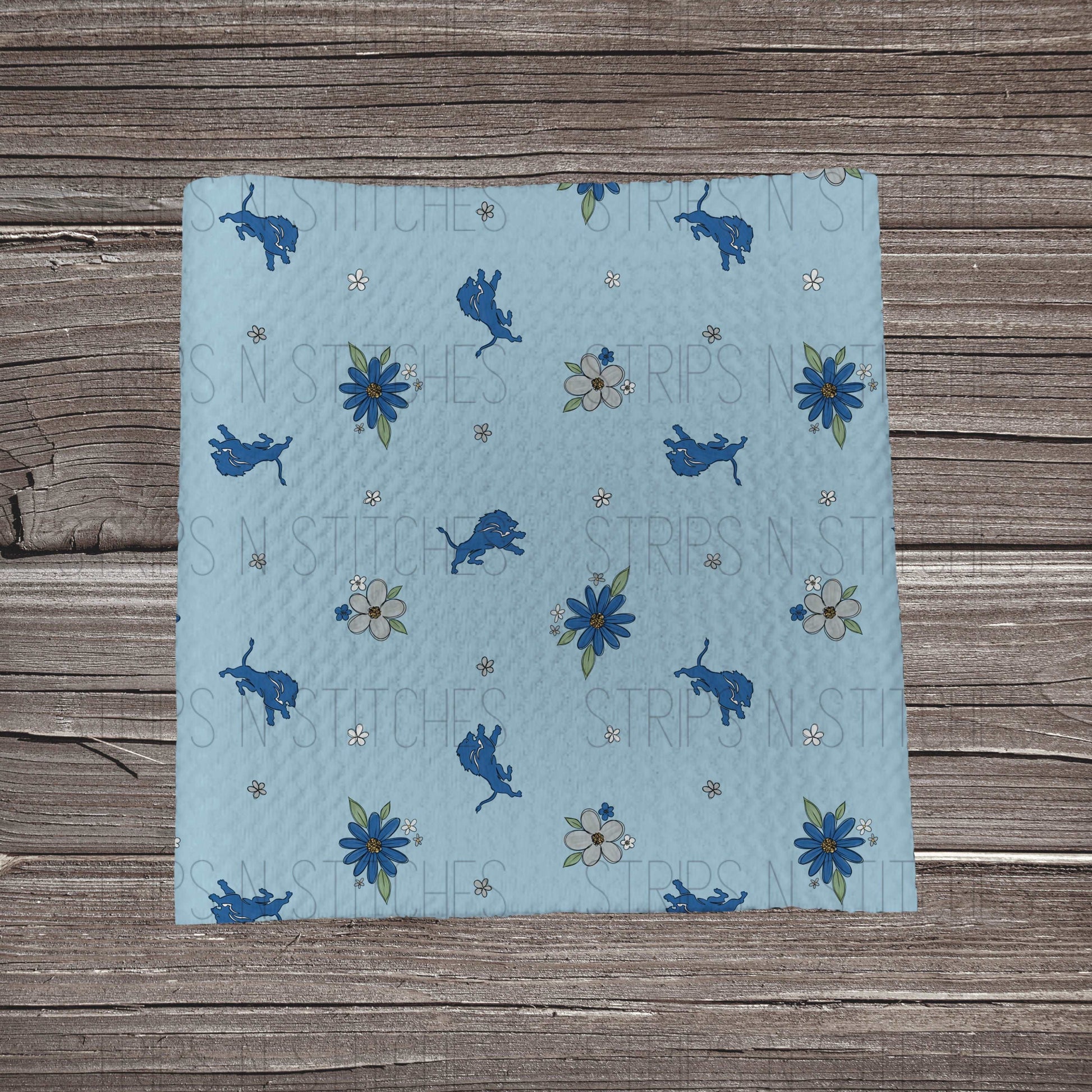 2023 NFL Dainty Floral | All 32 Teams Available | Fabric Strip- Bow Making