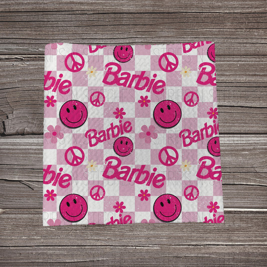 Checkered Malibu | Bullet Fabric Strip | Bow Making | Scrunchie |