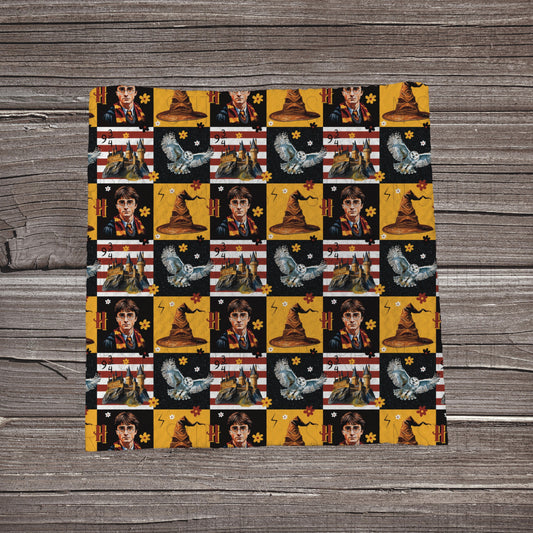 Wizardry Checkered | Bullet Fabric Strip | Bow Making | Scrunchie |