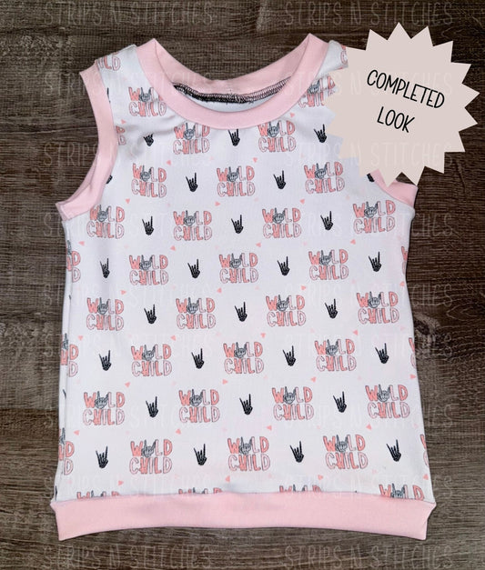 Ready to Sew Pre-Cut Simple Tank Up to Size 8