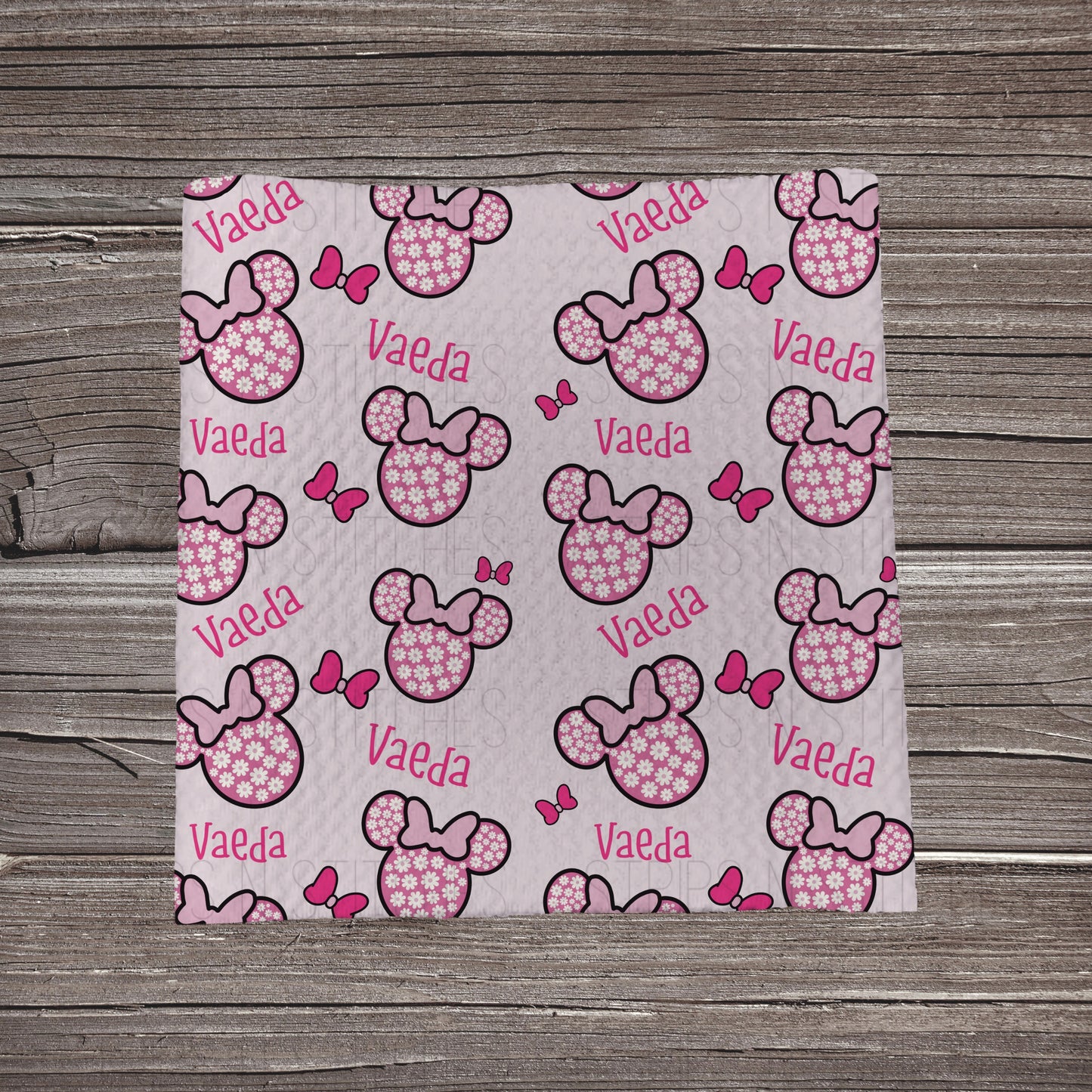 Flower MM Heads - CUSTOM NAME  | Bullet Fabric Strip | Bow Making | Scrunchie | Headwraps