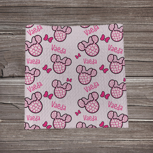 Flower MM Heads - CUSTOM NAME  | Bullet Fabric Strip | Bow Making | Scrunchie | Headwraps