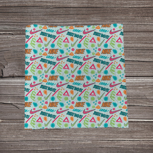 Doodle Curved Check | Fabric Strip- Bow Making | Headwraps | Scrunchies