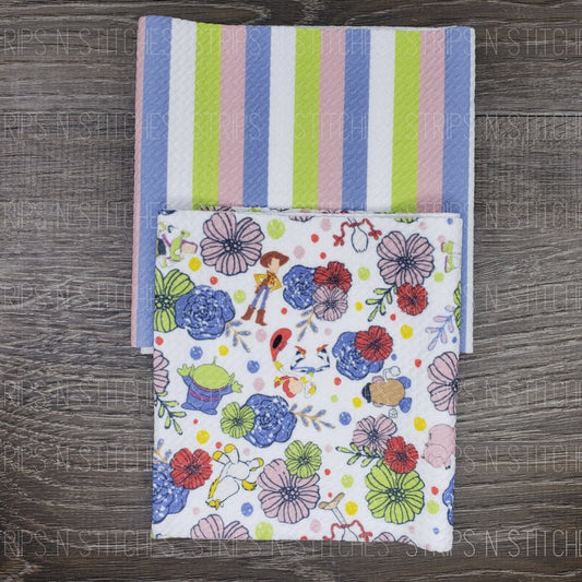 Almost Hidden Toys - Coordinating Stripes Available | Fabric Strip | Bow Making |