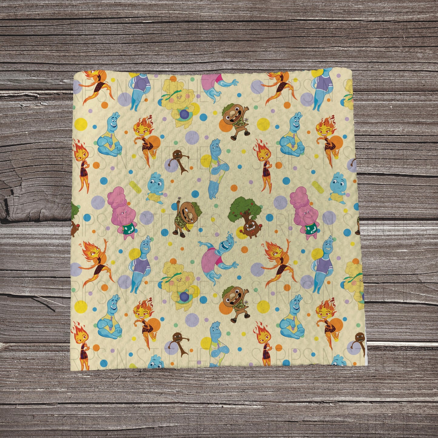 Elements Light Yellow | Fabric Strip- Bow Making- Headwrap- Scrunchies