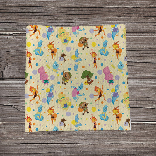 Elements Light Yellow | Fabric Strip- Bow Making- Headwrap- Scrunchies